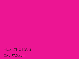 Hex #ec1593 Color Image