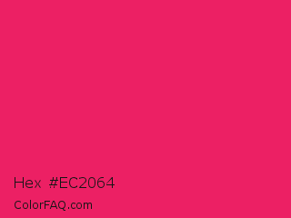 Hex #ec2064 Color Image