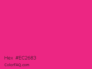 Hex #ec2683 Color Image