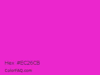 Hex #ec26cb Color Image
