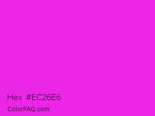 Hex #ec26e6 Color Image