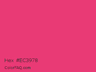 Hex #ec3978 Color Image