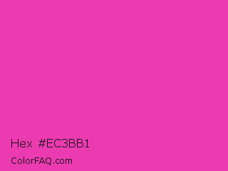 Hex #ec3bb1 Color Image