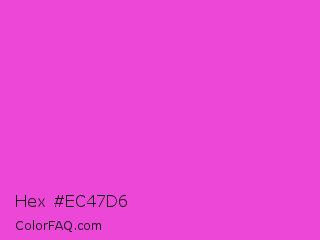 Hex #ec47d6 Color Image