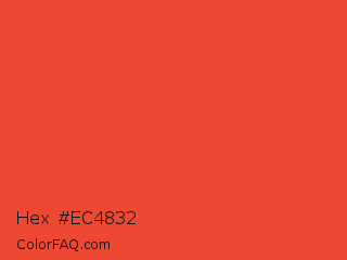 Hex #ec4832 Color Image