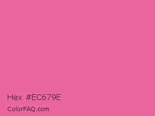 Hex #ec679e Color Image