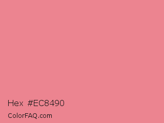 Hex #ec8490 Color Image