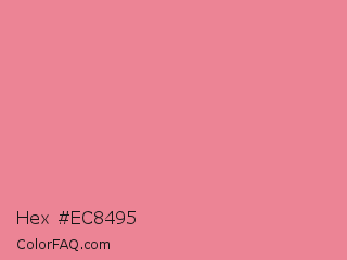 Hex #ec8495 Color Image
