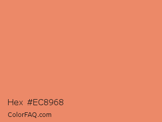 Hex #ec8968 Color Image