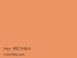 Hex #ec9464 Color Image
