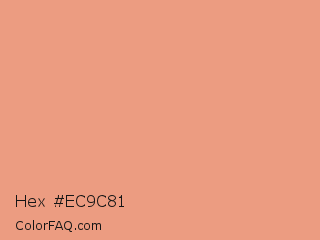 Hex #ec9c81 Color Image
