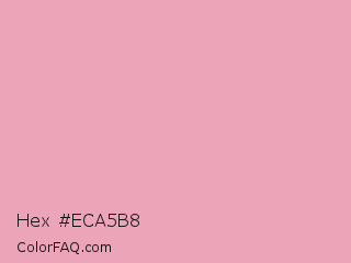 Hex #eca5b8 Color Image