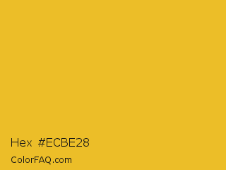 Hex #ecbe28 Color Image