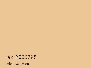Hex #ecc795 Color Image