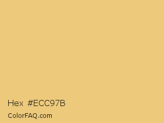Hex #ecc97b Color Image