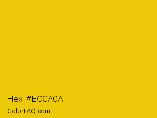 Hex #ecca0a Color Image