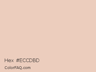 Hex #eccdbd Color Image