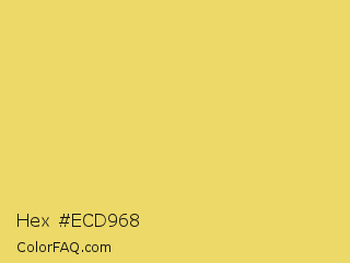 Hex #ecd968 Color Image