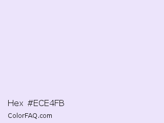 Hex #ece4fb Color Image