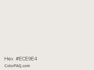 Hex #ece9e4 Color Image