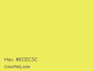 Hex #ecec5c Color Image