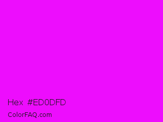 Hex #ed0dfd Color Image