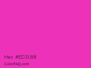 Hex #ed31b8 Color Image