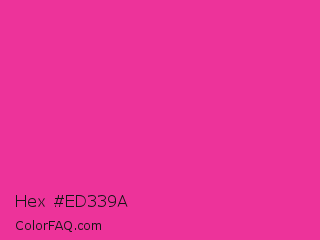 Hex #ed339a Color Image