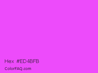 Hex #ed4bfb Color Image