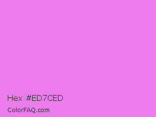 Hex #ed7ced Color Image