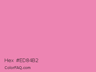 Hex #ed84b2 Color Image
