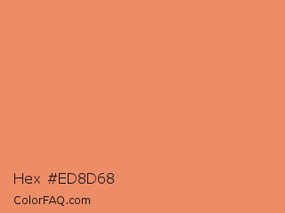 Hex #ed8d68 Color Image