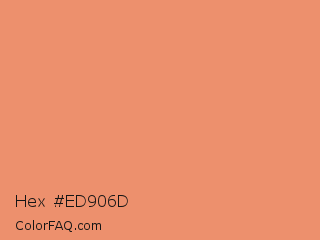 Hex #ed906d Color Image