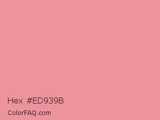 Hex #ed939b Color Image