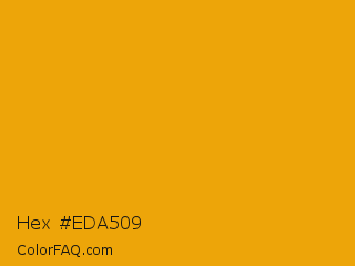 Hex #eda509 Color Image