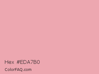 Hex #eda7b0 Color Image