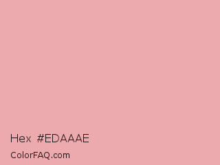 Hex #edaaae Color Image