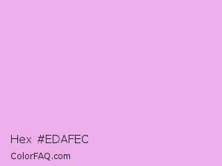 Hex #edafec Color Image
