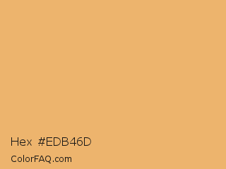 Hex #edb46d Color Image