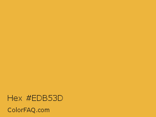 Hex #edb53d Color Image