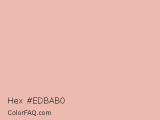 Hex #edbab0 Color Image