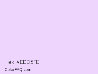 Hex #edd5fe Color Image
