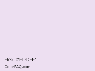 Hex #eddff1 Color Image