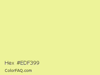 Hex #edf399 Color Image