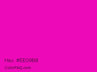 Hex #ee09b8 Color Image