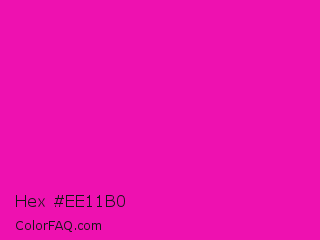 Hex #ee11b0 Color Image