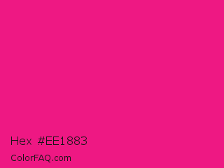 Hex #ee1883 Color Image