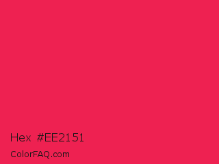 Hex #ee2151 Color Image