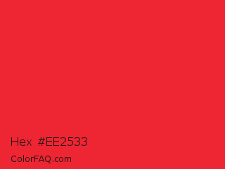 Hex #ee2533 Color Image