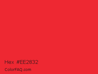 Hex #ee2832 Color Image